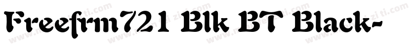 Freefrm721 Blk BT Black字体转换